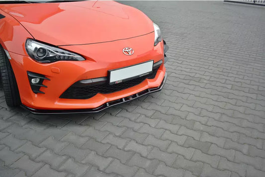 Maxton Design Frontlippe V.3 für Toyota GT86 Facelift Hochglanz schwarz – Ansicht 1
