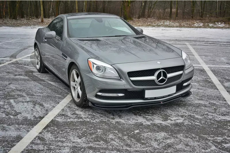 Maxton Design Frontlippe V.1 für Mercedes SLK R172 Hochglanz schwarz – Ansicht 1