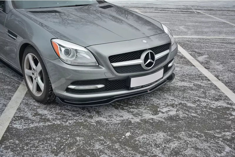Maxton Design Frontlippe V.1 für Mercedes SLK R172 Hochglanz schwarz – Ansicht 2