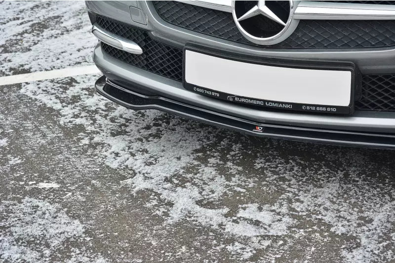 Maxton Design Frontlippe V.1 für Mercedes SLK R172 Hochglanz schwarz – Ansicht 3