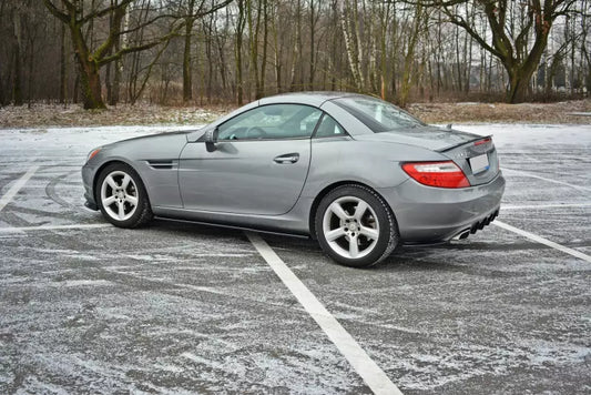 Maxton Design Seitenschweller (Paar) für Mercedes SLK R172 Hochglanz schwarz – Ansicht 1