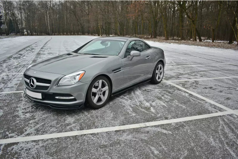 Maxton Design Seitenschweller (Paar) für Mercedes SLK R172 Hochglanz schwarz – Ansicht 2