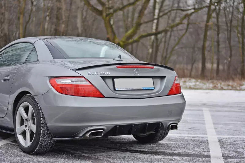 Maxton Design Heckspoiler Lippe für Mercedes SLK R172 Hochglanz schwarz – Ansicht 2