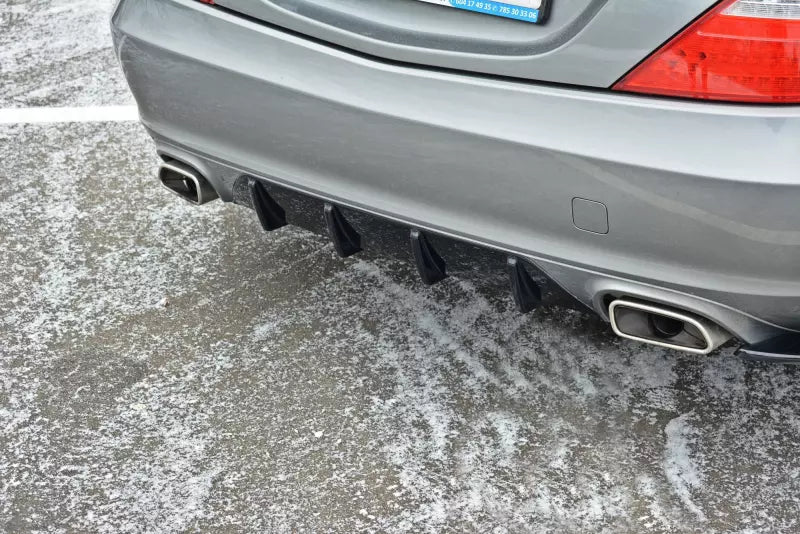 Maxton Design Heckdiffusor für Mercedes SLK R172 Hochglanz schwarz – Ansicht 2