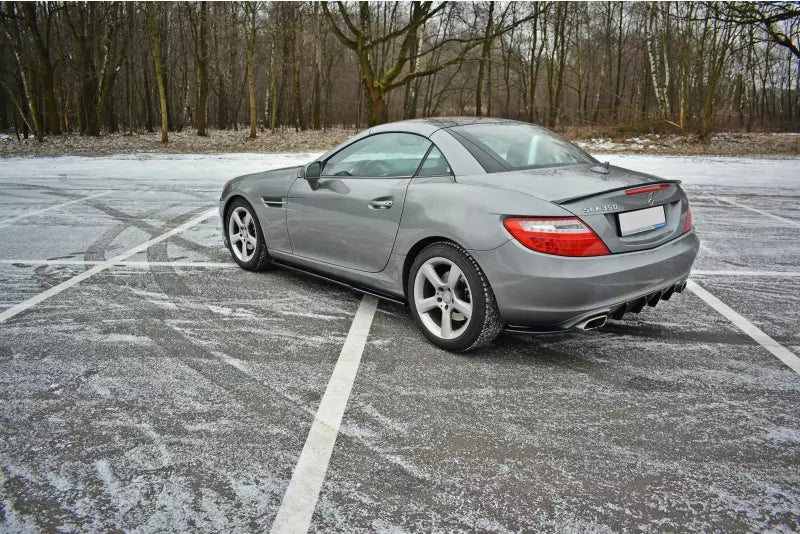 Maxton Design Heckdiffusor für Mercedes SLK R172 Hochglanz schwarz – Ansicht 3