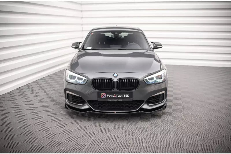 Maxton Design Frontlippe V.2 für BMW 1er F20 / F21 M Power Hochglanz schwarz – Ansicht 2