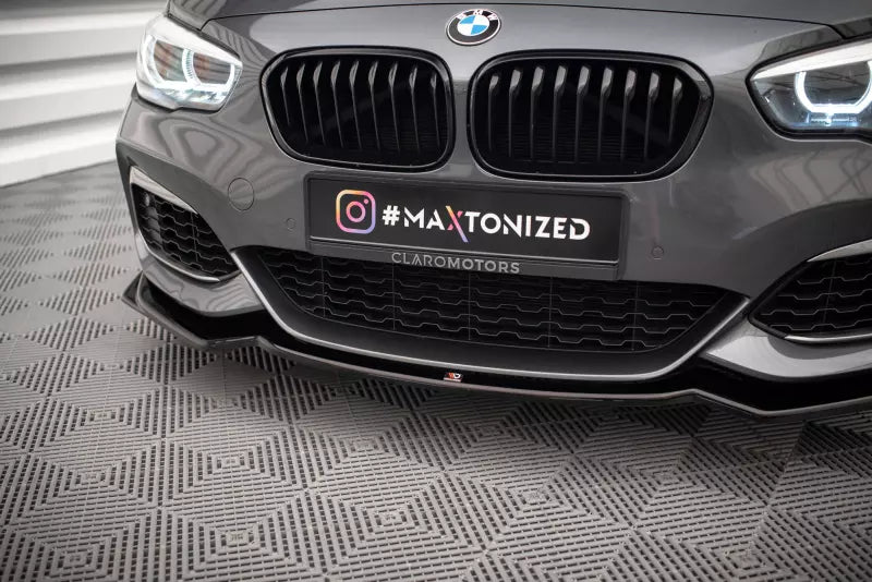 Maxton Design Frontlippe V.2 für BMW 1er F20 / F21 M Power Hochglanz schwarz – Ansicht 3