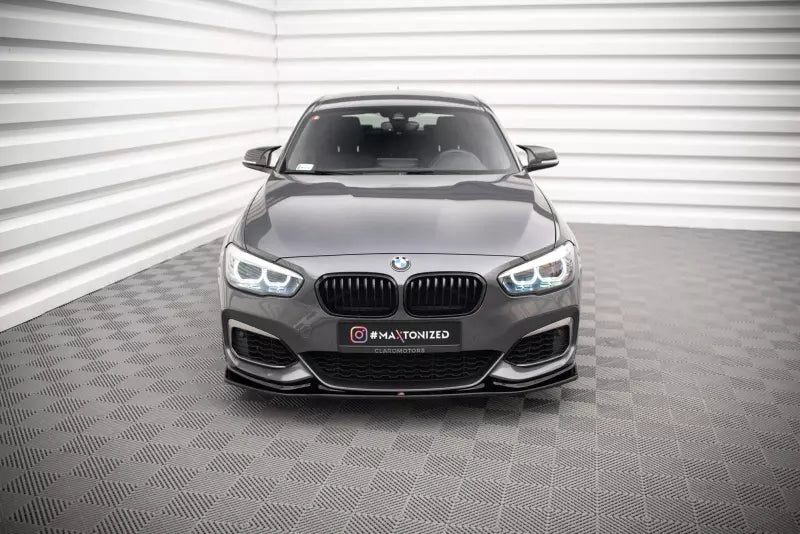 Maxton Design Frontlippe V.3 für BMW 1er F20 / F21 M Power Hochglanz schwarz – Ansicht 2