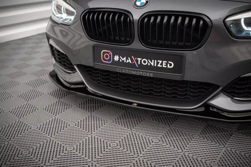 Maxton Design Frontlippe V.3 für BMW 1er F20 / F21 M Power Hochglanz schwarz – Ansicht 3