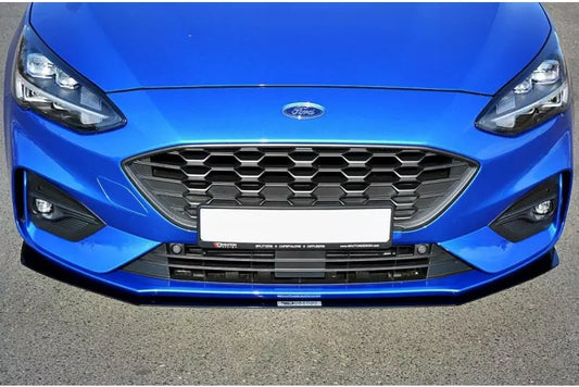 Maxton Design Street Pro Frontlippe für Ford Focus ST-Line Mk4 Hochglanz schwarz – Ansicht 1