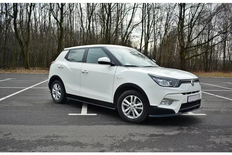 Maxton Design Seitenschweller (Paar) für Ssangyong Tivoli Hochglanz schwarz – Ansicht 2