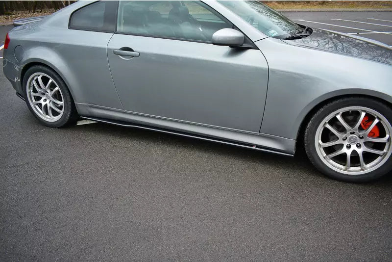 Maxton Design Seitenschweller (Paar) für Infinity G35 Coupe Hochglanz schwarz – Ansicht 1