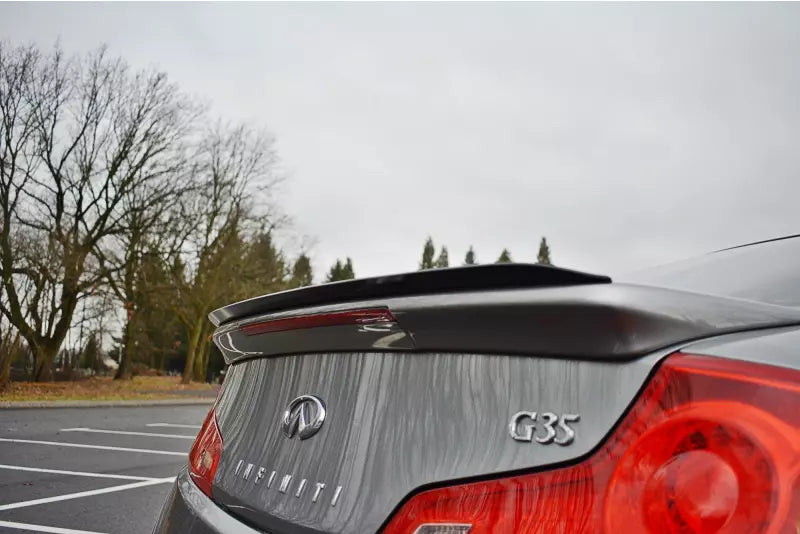 Maxton Design Heckspoiler Lippe für Infinity G35 Coupe Hochglanz schwarz – Ansicht 2