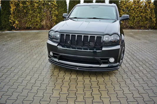 Maxton Design Frontlippe V.1 für Jeep Grand Cherokee (WK) STR8 Hochglanz schwarz – Ansicht 1