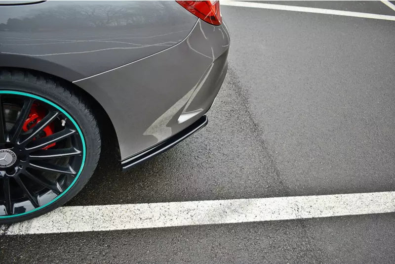 Maxton Design Diffusor Flaps für Mercedes CLA C117 AMG-Line Facelift Hochglanz schwarz – Ansicht 1