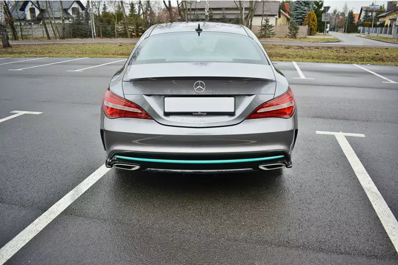 Maxton Design Diffusor Flaps für Mercedes CLA C117 AMG-Line Facelift Hochglanz schwarz – Ansicht 2
