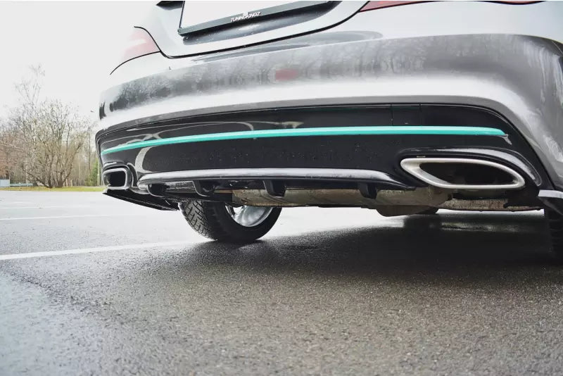 Maxton Design Heckdiffusor für Mercedes CLA C117 AMG-Line Facelift Hochglanz schwarz – Ansicht 2