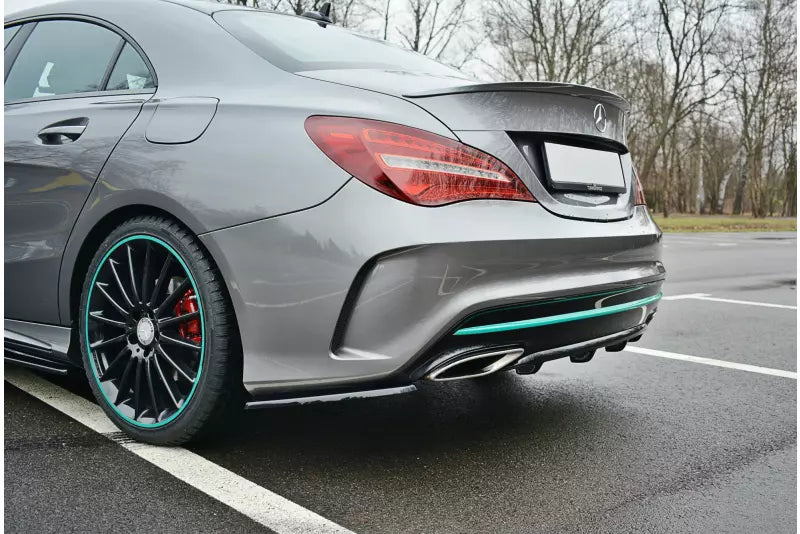 Maxton Design Heckdiffusor für Mercedes CLA C117 AMG-Line Facelift Hochglanz schwarz – Ansicht 3