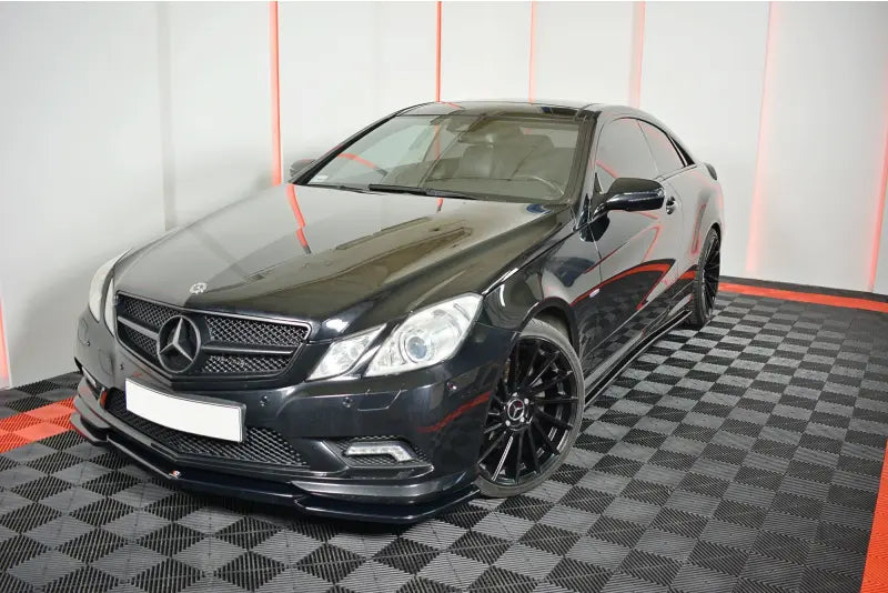 Maxton Design Seitenschweller (Paar) für Mercedes E-Klasse W207 / C207 Coupe AMG-Line Hochglanz schwarz – Ansicht 2