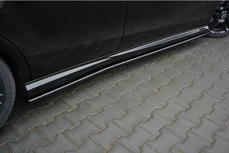Maxton Design Seitenschweller (Paar) für Mercedes E63 AMG W212 Hochglanz schwarz – Ansicht 2
