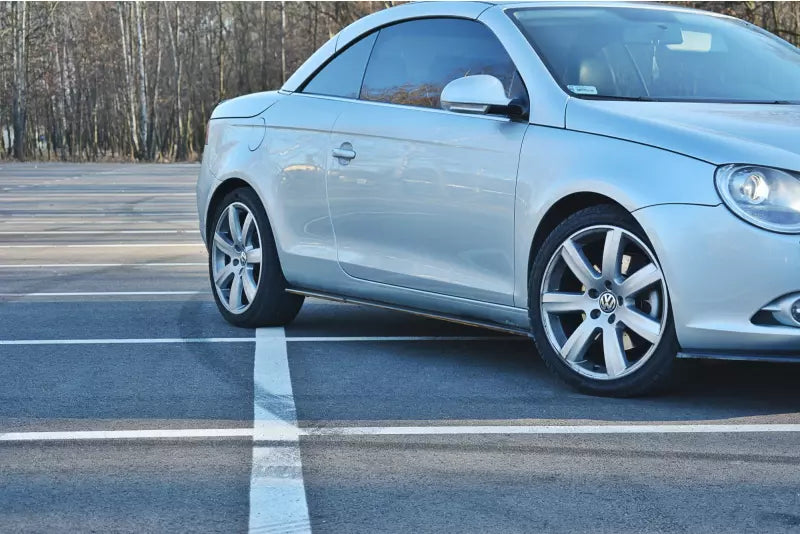 Maxton Design Seitenschweller (Paar) für VW Eos Hochglanz schwarz – Ansicht 1