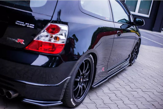 Maxton Design Seitenschweller (Paar) für Honda Civic VII Mk7 (EP3) Type-R/S Facelift Hochglanz schwarz – Ansicht 1