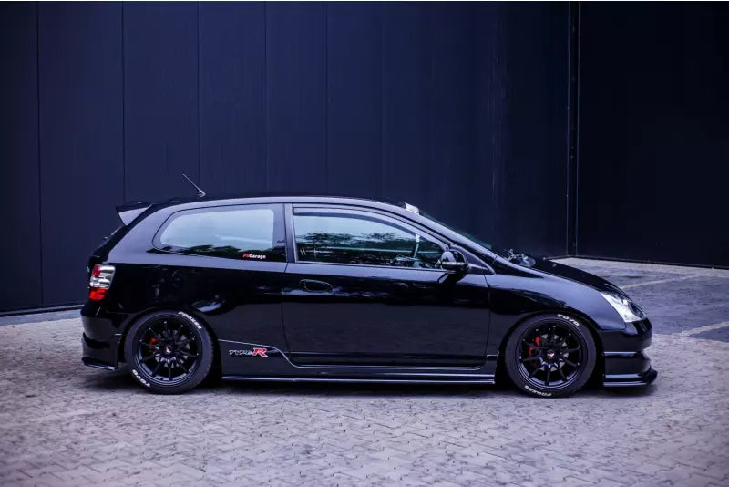 Maxton Design Seitenschweller (Paar) für Honda Civic VII Mk7 (EP3) Type-R/S Facelift Hochglanz schwarz – Ansicht 2