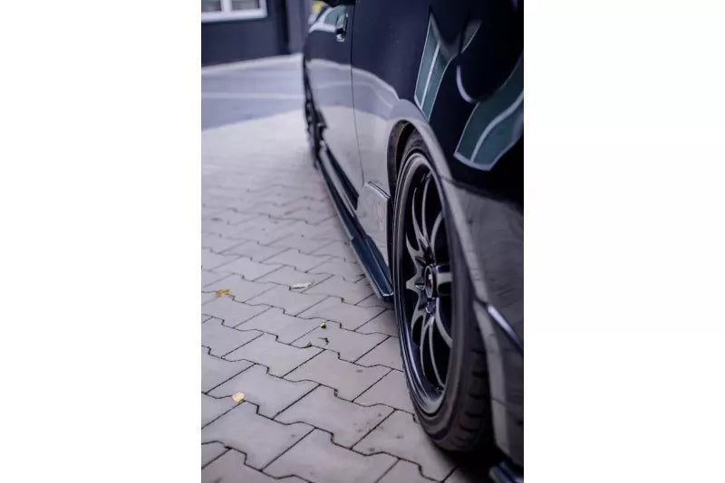 Maxton Design Seitenschweller (Paar) für Honda Civic VII Mk7 (EP3) Type-R/S Facelift Hochglanz schwarz – Ansicht 4