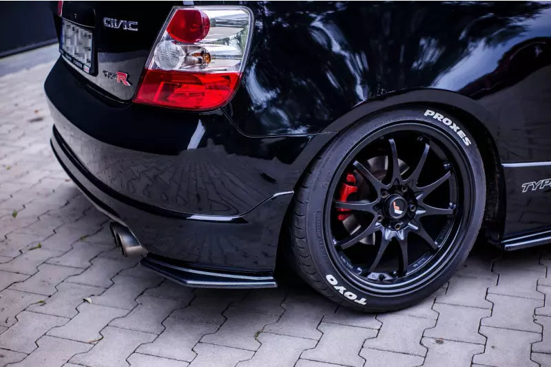 Maxton Design Diffusor Flaps für Audi Honda Civic VII Mk7 (EP3) Type-R/S Facelift Hochglanz schwarz – Ansicht 2
