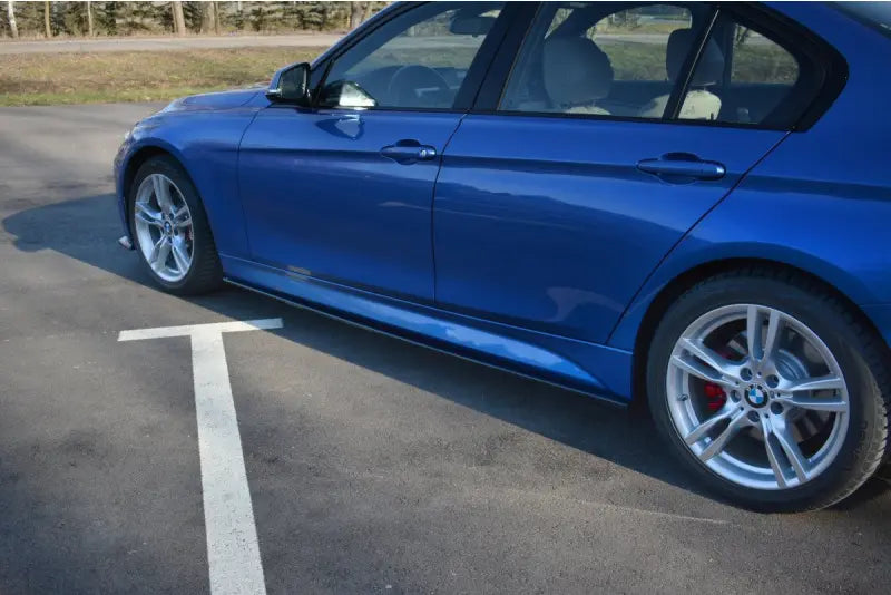 Maxton Design Seitenschweller (Paar) für BMW 3er F30 M-Paket Limousine (2011-2018) Hochglanz schwarz – Ansicht 1