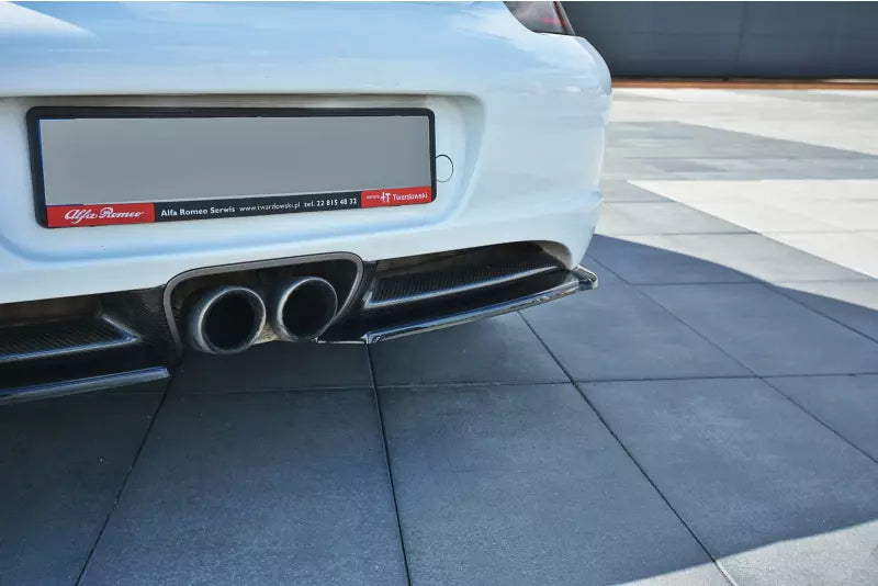 Maxton Design Diffusor Flaps für Porsche Cayman S 987C Hochglanz schwarz – Ansicht 2
