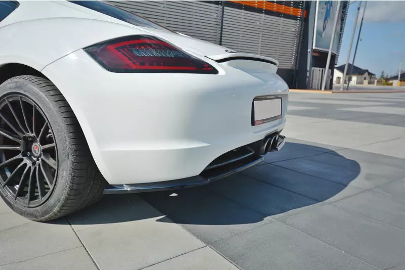 Maxton Design Diffusor Flaps für Porsche Cayman S 987C Hochglanz schwarz – Ansicht 4