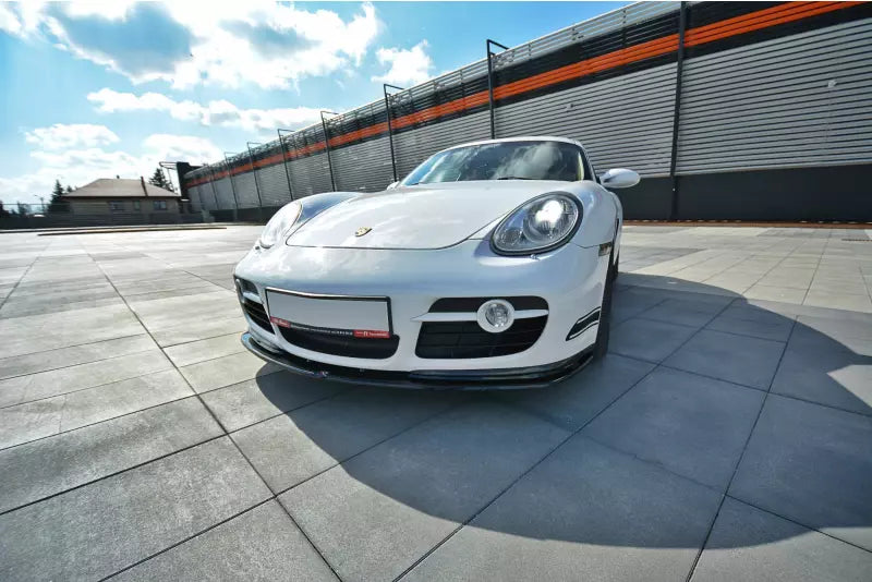 Maxton Design Frontlippe V.2 für Porsche Cayman S 987C Hochglanz schwarz – Ansicht 4