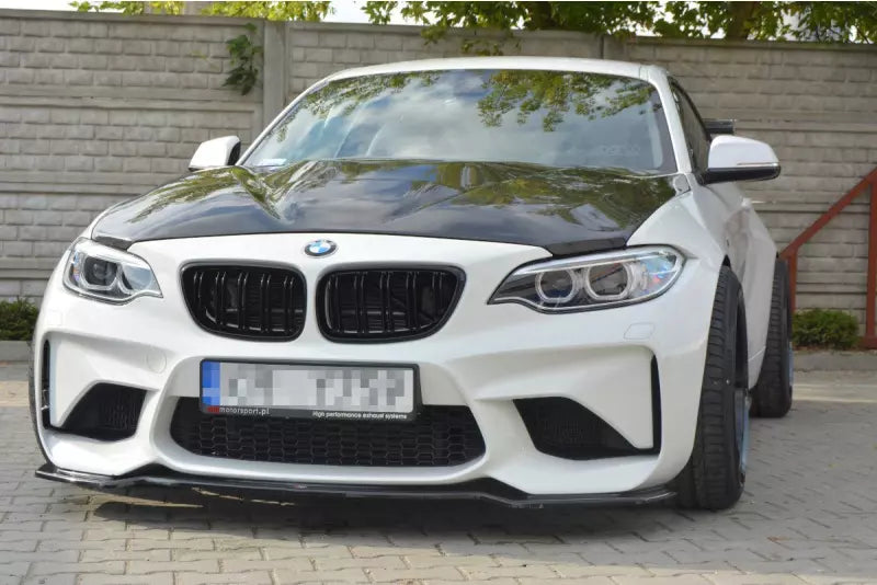 Maxton Design Frontlippe V.1 für BMW M2 F87 Coupe Hochglanz schwarz – Ansicht 1