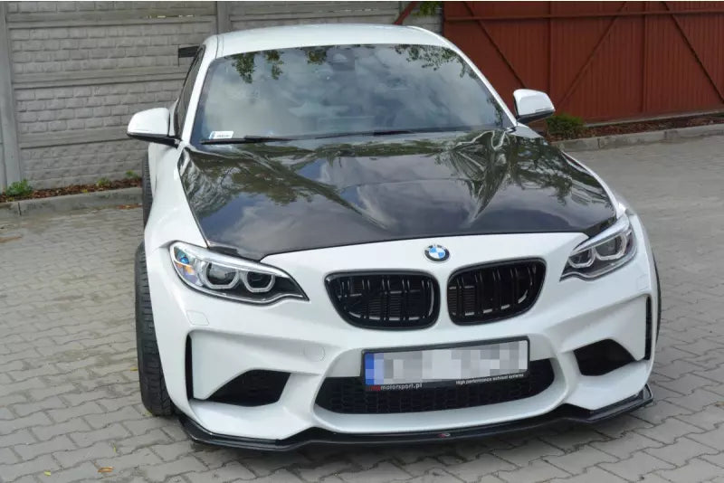 Maxton Design Frontlippe V.1 für BMW M2 F87 Coupe Hochglanz schwarz – Ansicht 3