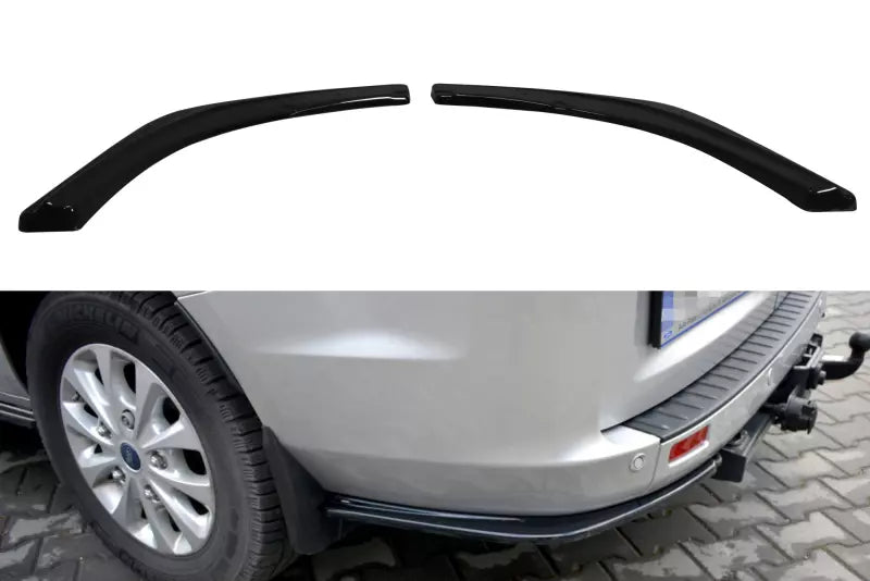 Maxton Design Diffusor Flaps für Ford Transit Custom Facelift 2018 Hochglanz schwarz – Ansicht 1