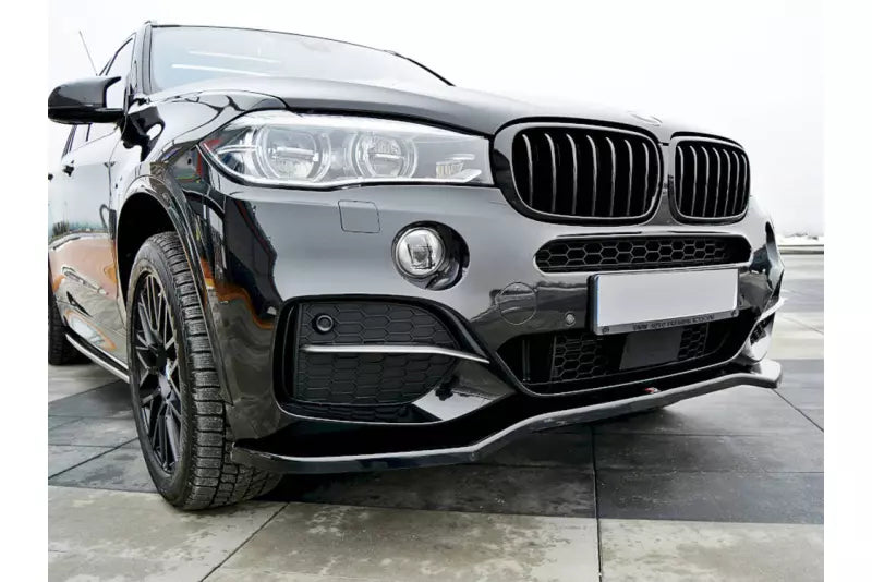 Maxton Design Frontlippe V.1 für BMW X5 F15 M50d Hochglanz schwarz – Ansicht 1