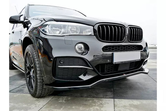 Maxton Design Frontlippe V.1 für BMW X5 F15 M50d Hochglanz schwarz – Ansicht 1