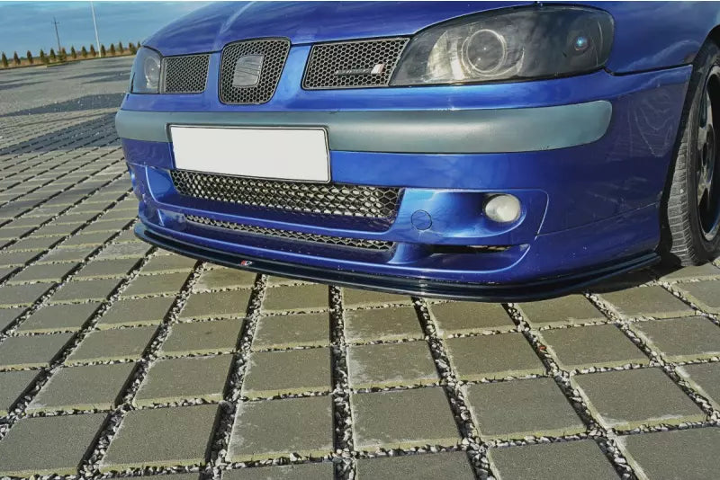 Maxton Design Frontlippe V.1 für Seat Ibiza 2 (6K) Cupra Facelift Hochglanz schwarz – Ansicht 1