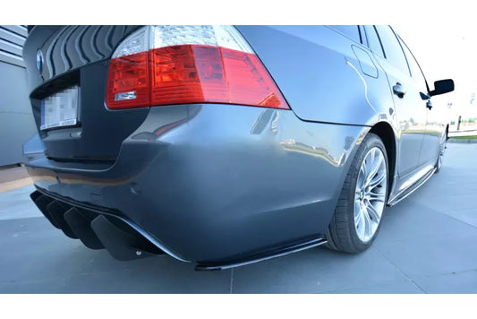 Maxton Design Diffusor Flaps für BMW 5er E60 / E61 M Paket Hochglanz schwarz – Ansicht 1