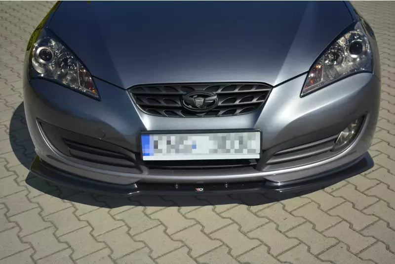 Maxton Design Frontlippe für Hyundai Genesis Coupe Mk1 Hochglanz schwarz – Ansicht 1