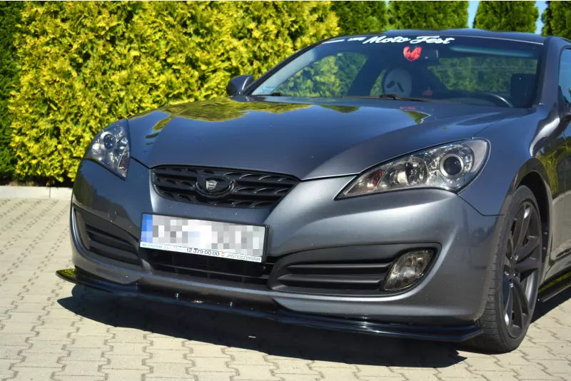 Maxton Design Frontlippe für Hyundai Genesis Coupe Mk1 Hochglanz schwarz – Ansicht 3