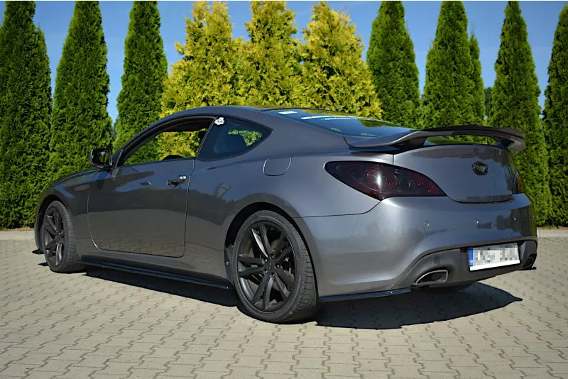 Maxton Design Seitenschweller (Paar) für Hyundai Genesis Coupe Mk1 Hochglanz schwarz – Ansicht 3