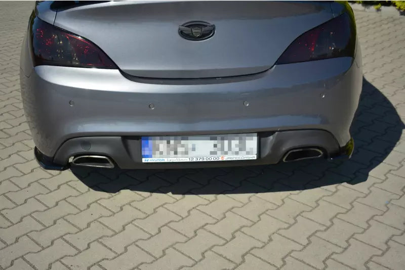 Maxton Design Diffusor Flaps für Hyundai Genesis Coupe Mk1 Hochglanz schwarz – Ansicht 2