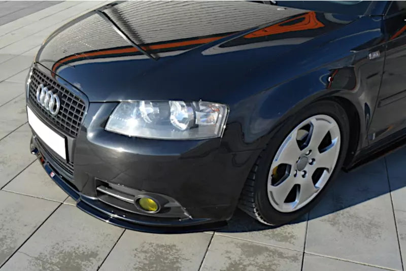 Maxton Design Frontlippe für Audi A3 8P S-Line Hochglanz schwarz – Ansicht 3