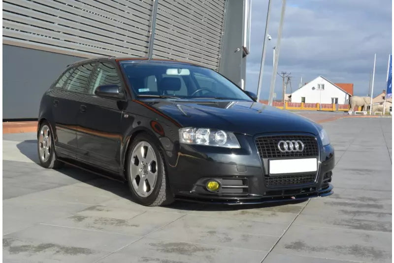 Maxton Design Frontlippe für Audi A3 8P S-Line Hochglanz schwarz – Ansicht 4