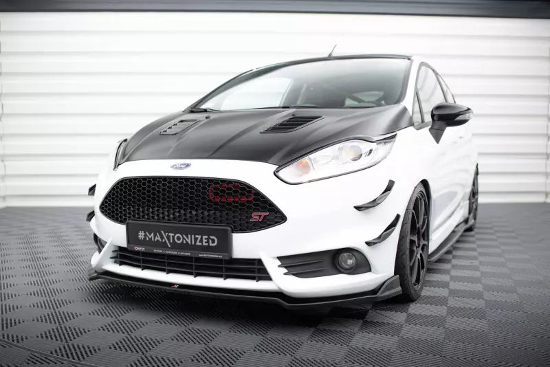 Maxton Design Scheinwerfer Blenden V.2 für Ford Fiesta ST Mk7 Facelift Hochglanz schwarz – Ansicht 2