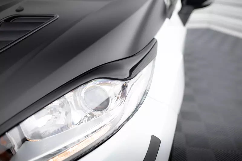 Maxton Design Scheinwerfer Blenden V.2 für Ford Fiesta ST Mk7 Facelift Hochglanz schwarz – Ansicht 4