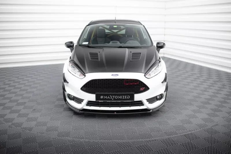 Maxton Design Scheinwerfer Blenden V.1 für Ford Fiesta ST Mk7 Facelift Hochglanz schwarz – Ansicht 2