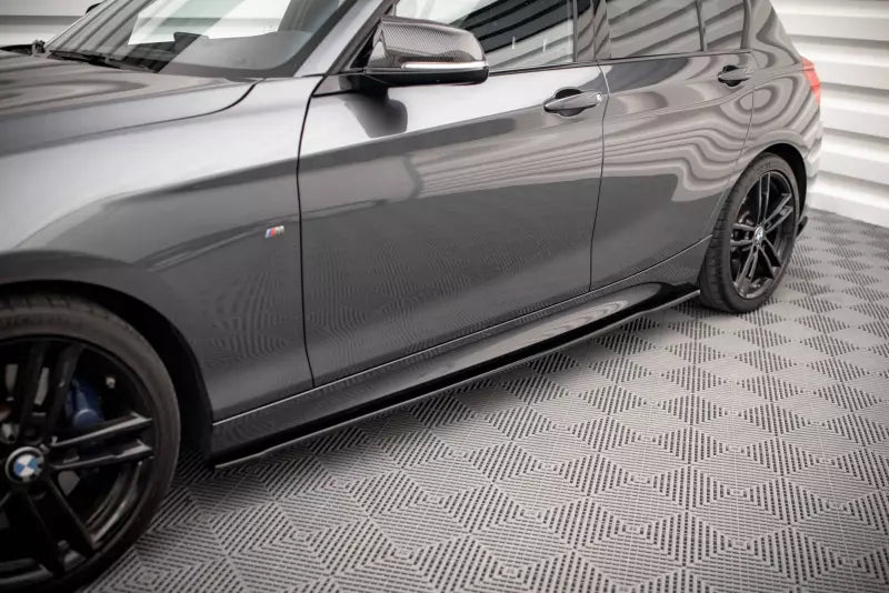 Maxton Design Seitenschweller (Paar) V.2 für. BMW 1er F20 M135i / M140i / M Paket (5-Türer) Hochglanz schwarz – Ansicht 1